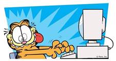 Image result for garfield computer | Garfield comics, Garfield ...